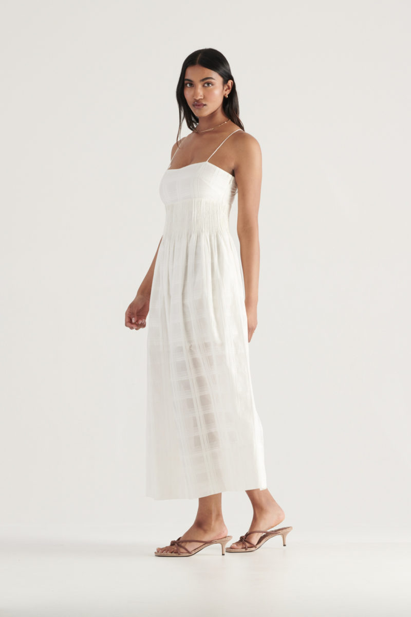 Elka Collective | Mara Dress in White Check