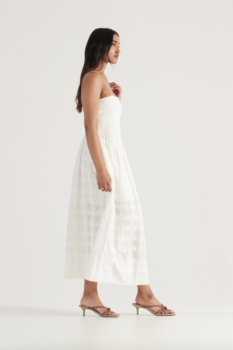 Elka Collective | Mara Dress in White Check