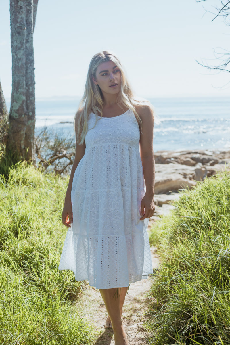 Azure and Indigo | Parisian Midi in White