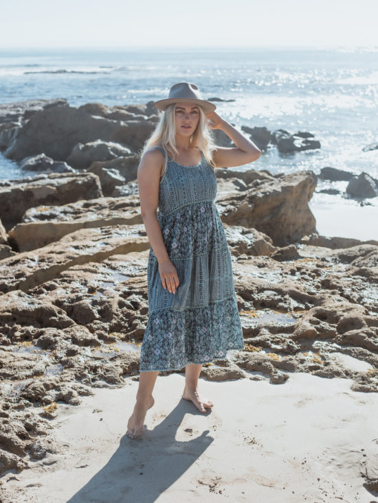 Azure and Indigo | Aluna Shirt Dress in Striped