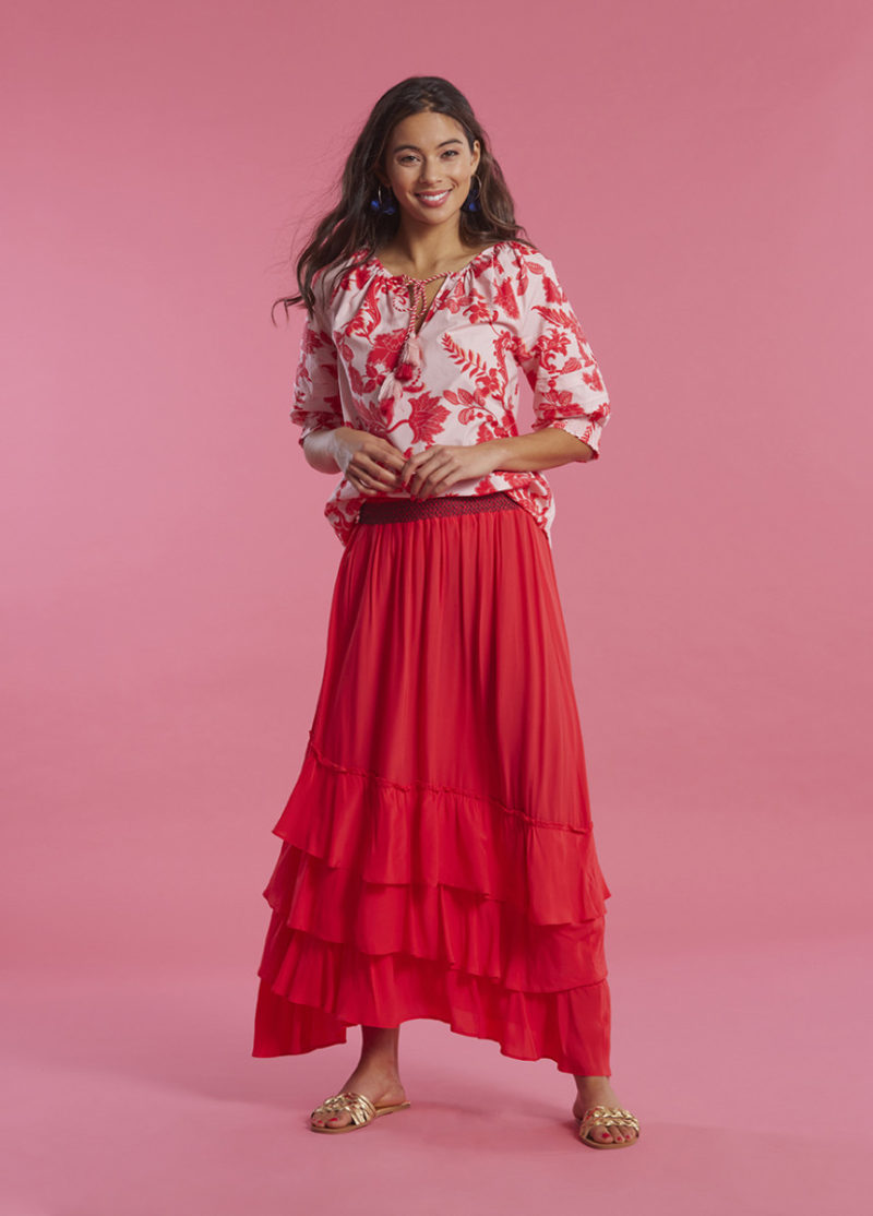 Loobie's Story | Camellia Skirt in Hibiscus