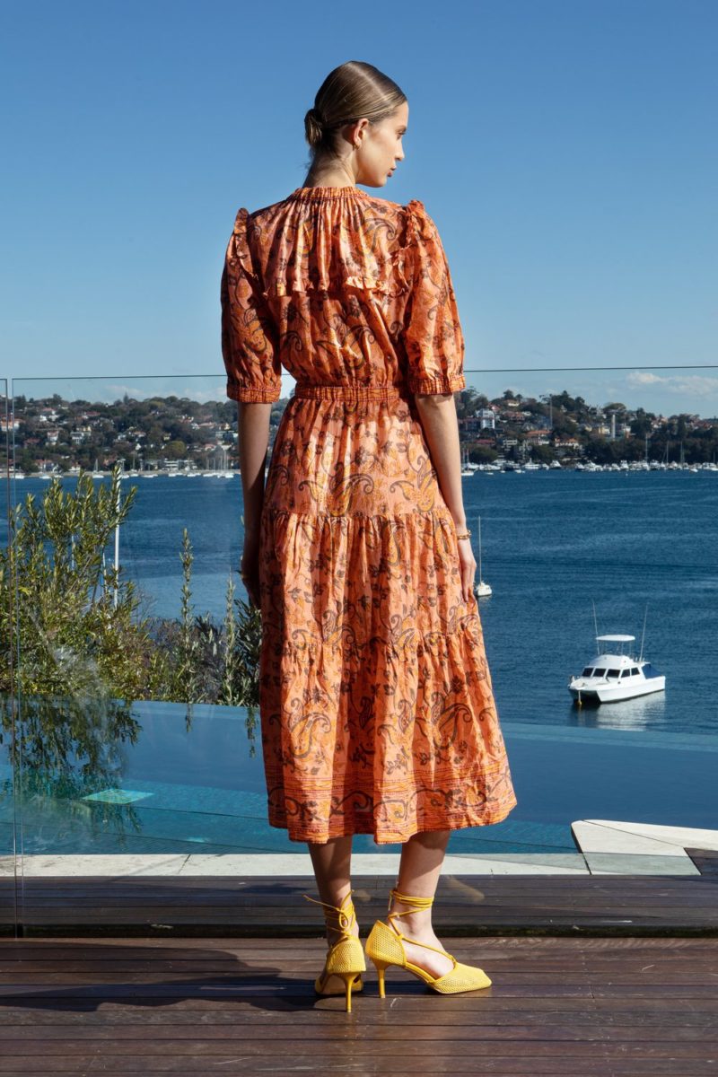 Lola Australia | Pacific Dress in Spice Apricot