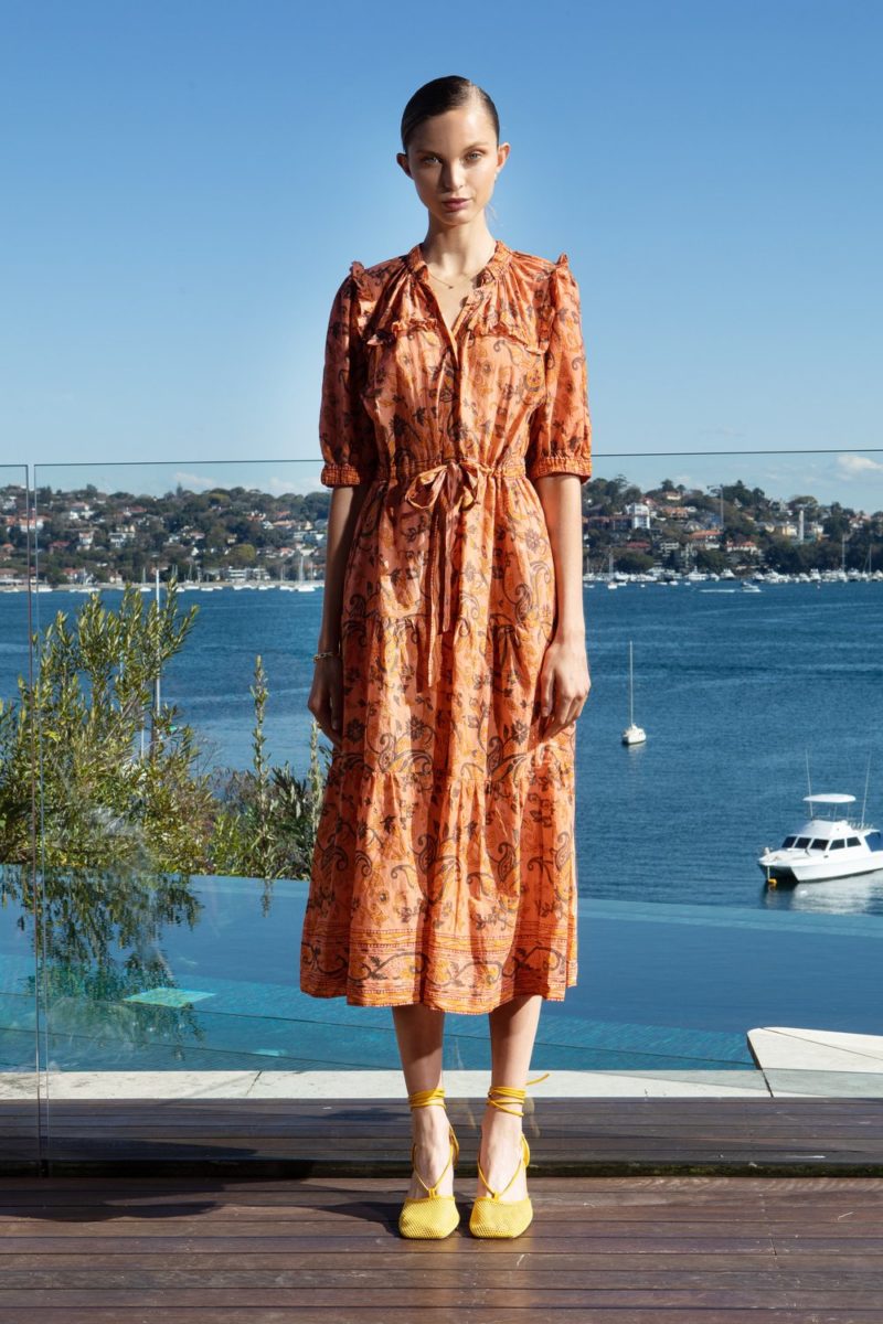 Lola Australia | Pacific Dress in Spice Apricot