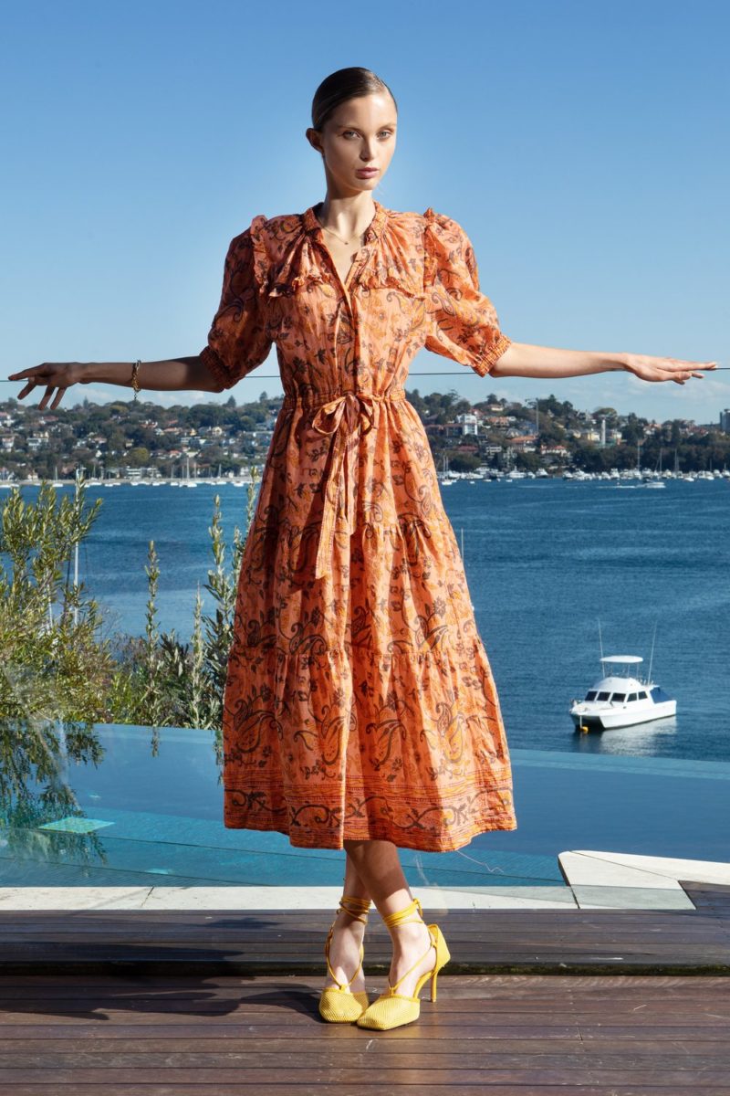 Lola Australia | Pacific Dress in Spice Apricot