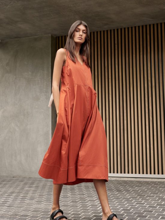 Layer'd | Flata Dress in Red Ochre