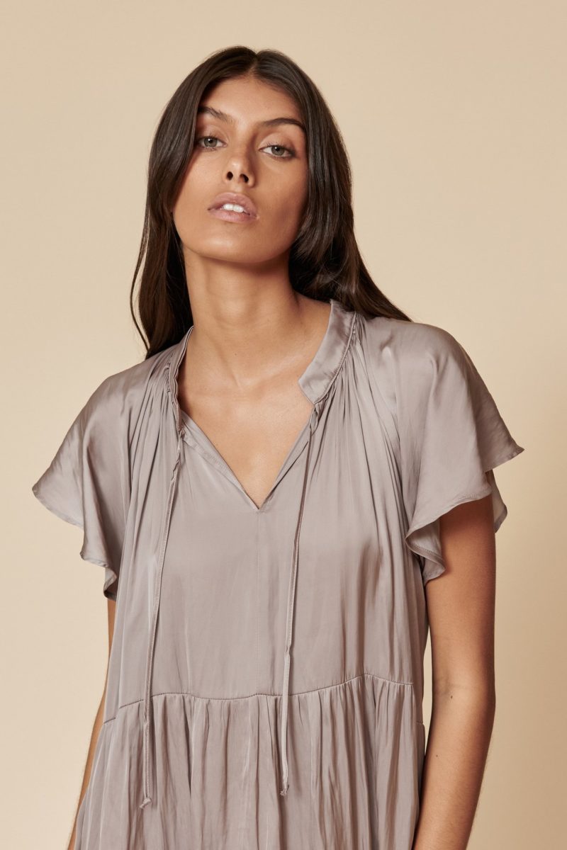 Layer'd | Vecka Dress in Mineral Brown