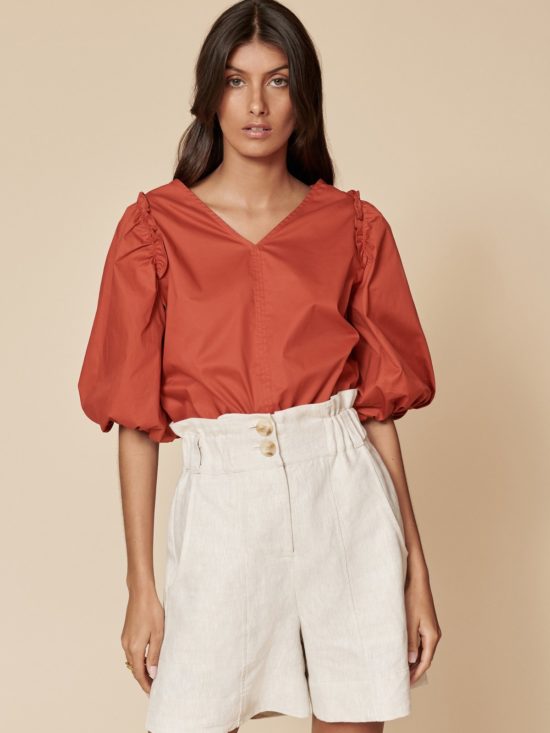 Layer'd | Iver Top in Red Ochre