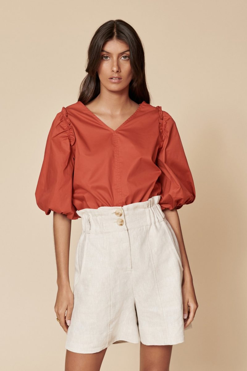 Layer'd | Iver Top in Red Ochre