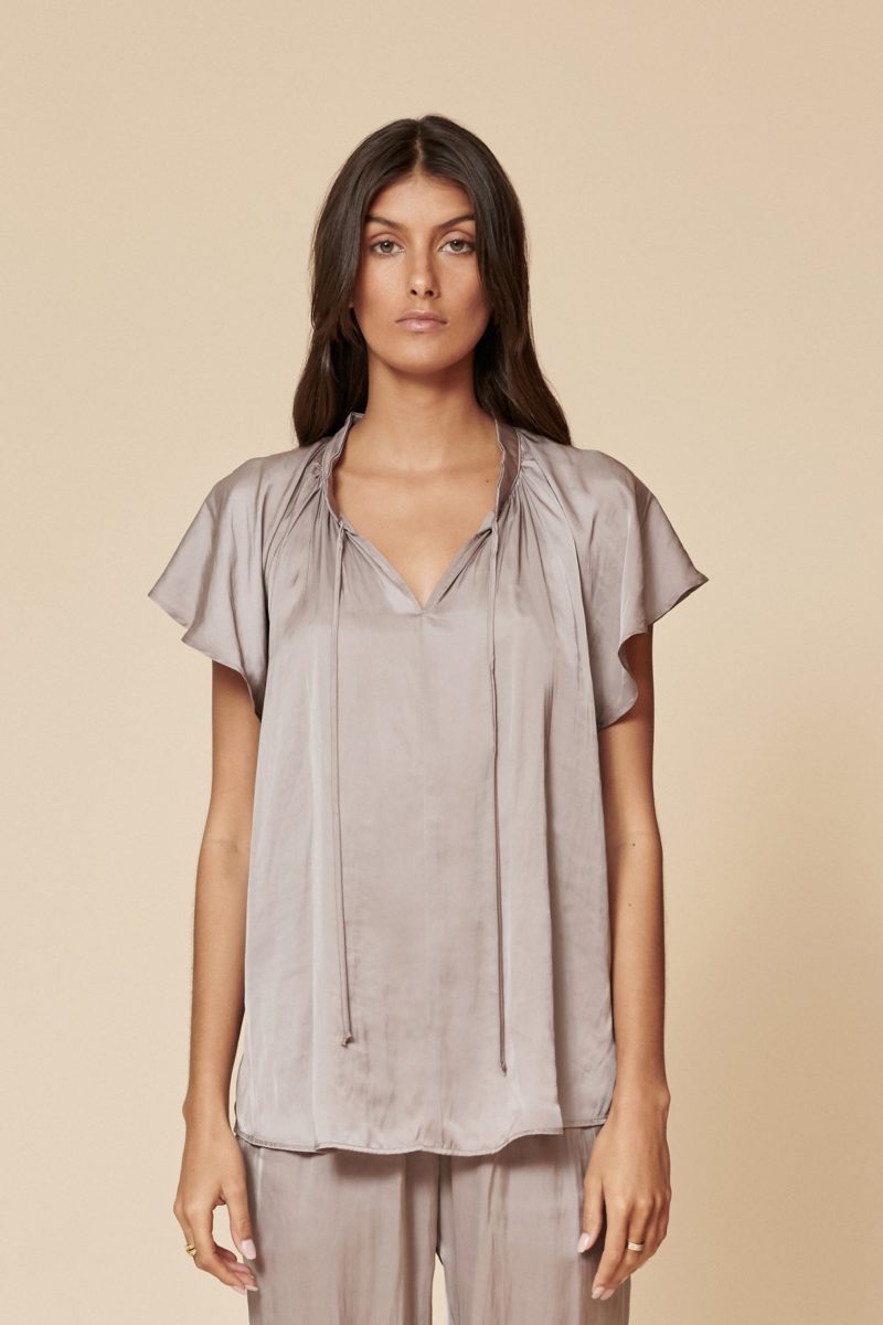 Layer'd | Vecka Top in Mineral Brown