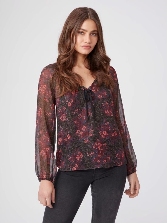 Paige | Alexius Blouse in Black Multi