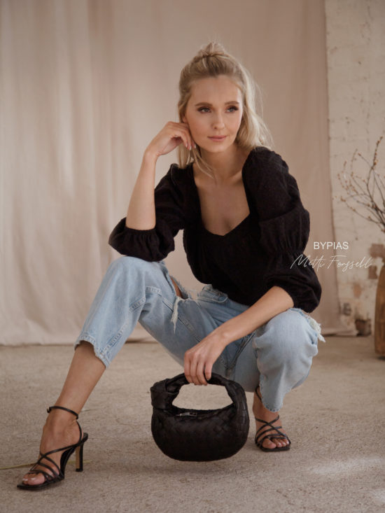 Bypias | Isla Cotton Blouse in Black