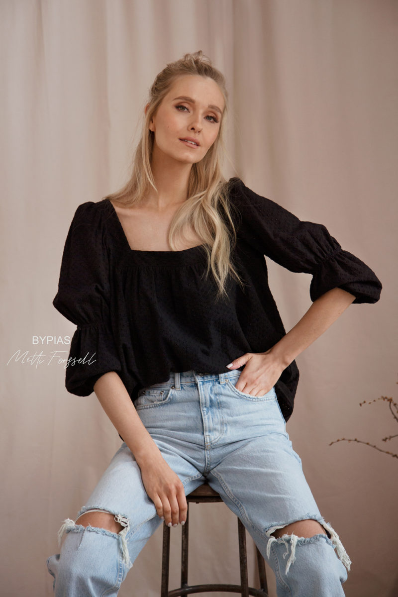 Bypias | Isla Cotton Blouse in Black