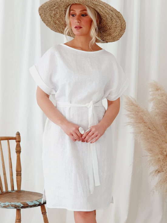 Bypias | Simply Linen Dress in White