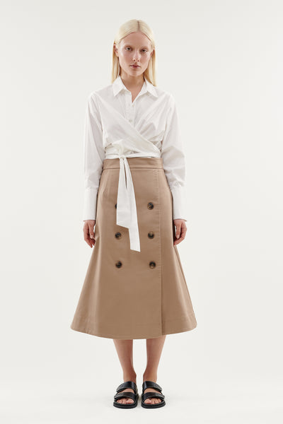 Layer'd Tal Skirt Camel