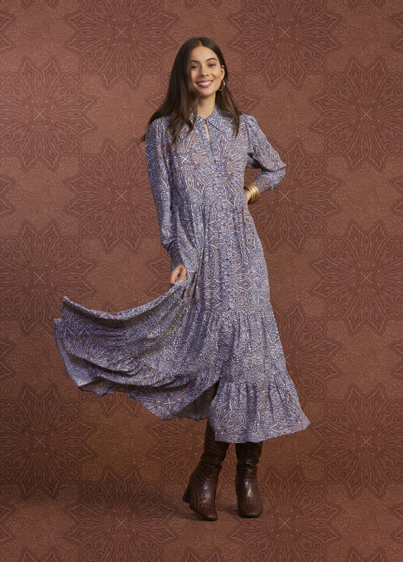 LS2003 Bohemia Midi Dress Denim Multi RRP 399 1