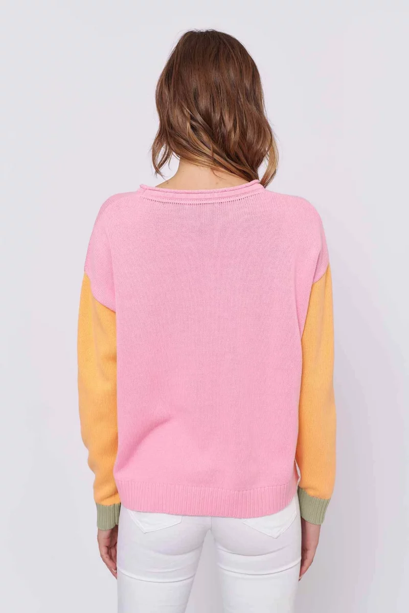 alessandra cashmere sweater lolly jar cotton sweater in candy 30543211364406