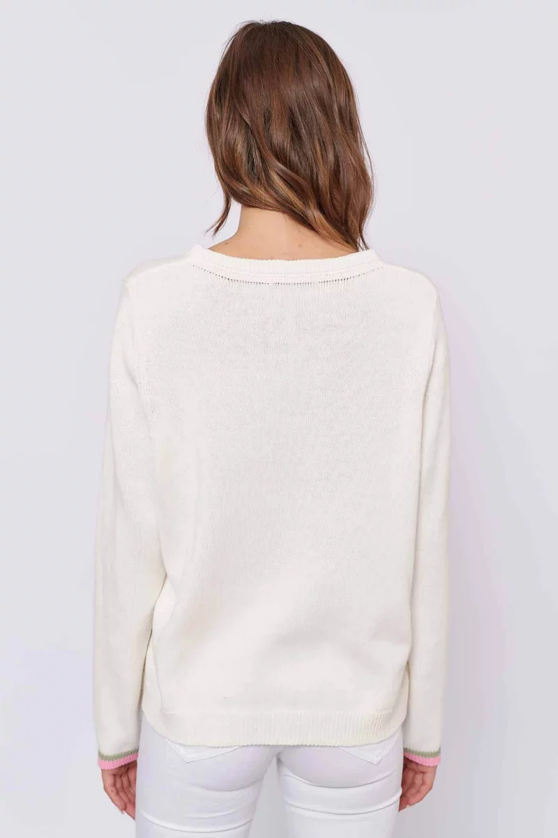 alessandra cashmere sweater sweetheart cotton sweater in ivory 30543223783478