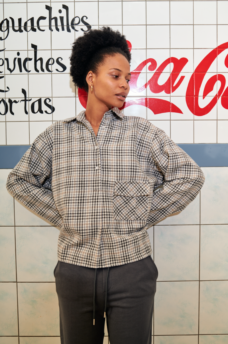 Barry Made Harry Grey Check Shirt