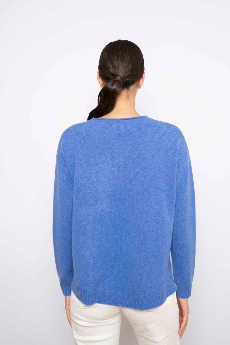 high tide cashmere sweater in lagoon 30665797861430