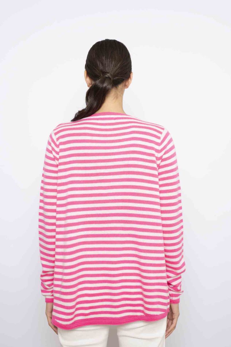 love heart cashmere sweater in electric pink 30652883763254