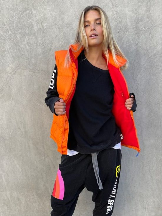 Orange Sport 8 Puffer Vest