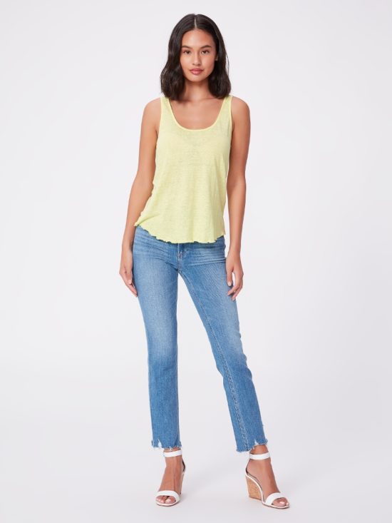 Paige Cindy Mel Wash Destroyed Hem Jeans