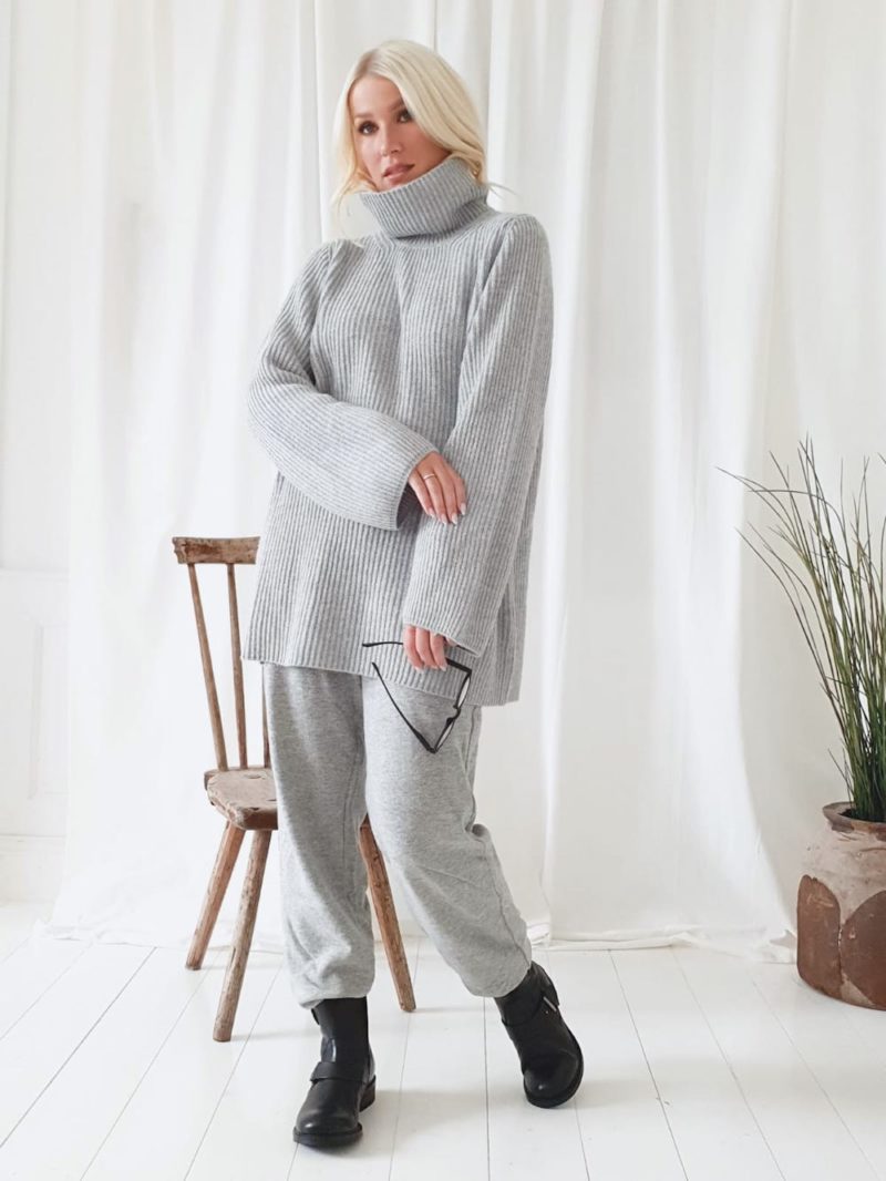 Bohemiana by Bypias Morning Light Polo Neck Knit - Image 9