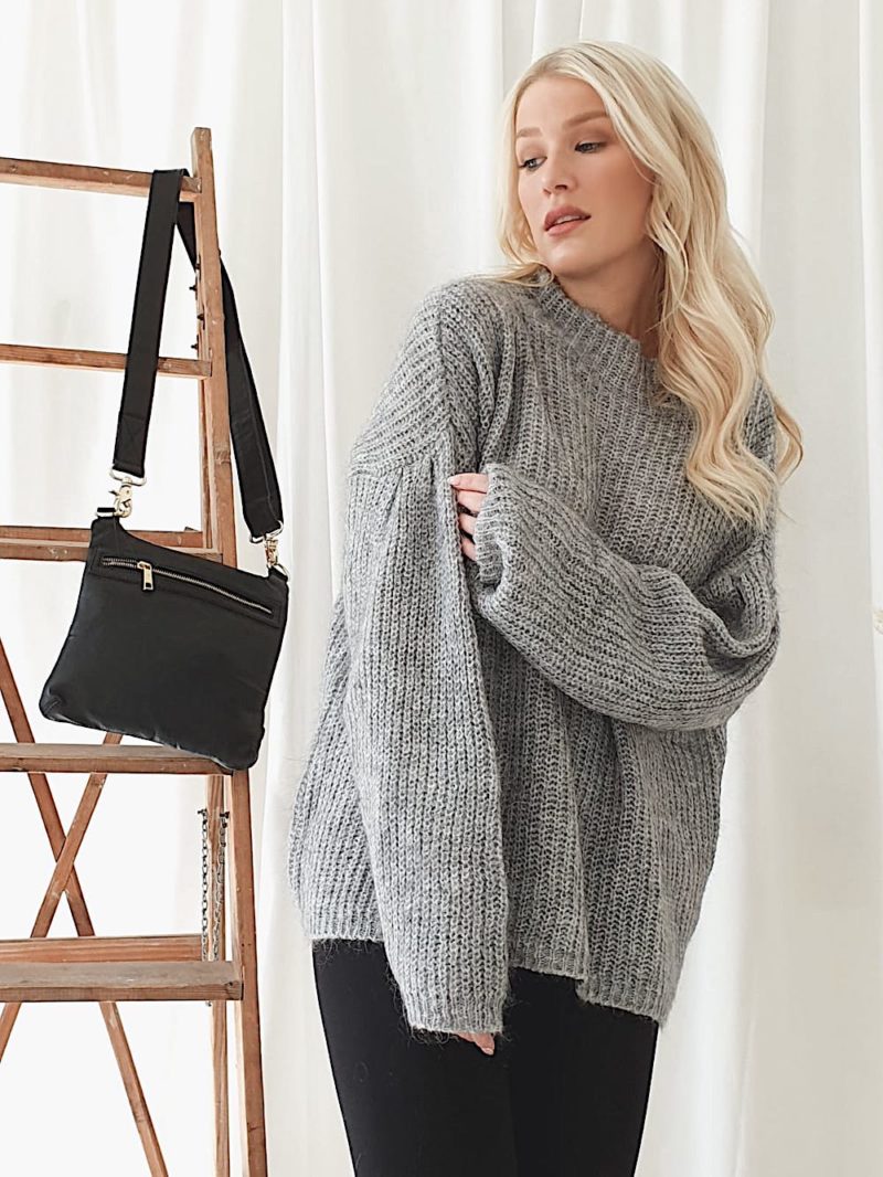 ebony knit grey