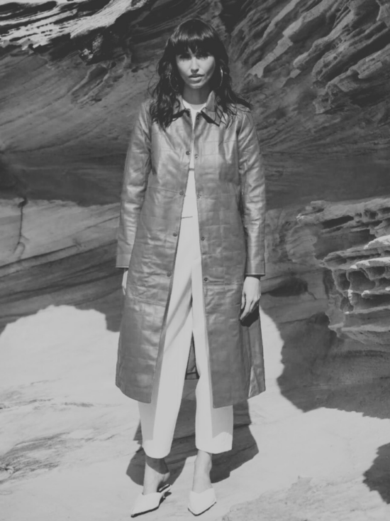 leather coat