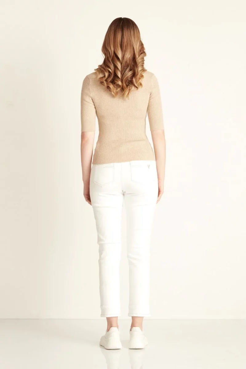Catcher Sweater 8069BR Wholemeal Hawthorne Jean 8153XBTWhite Biscuit 3