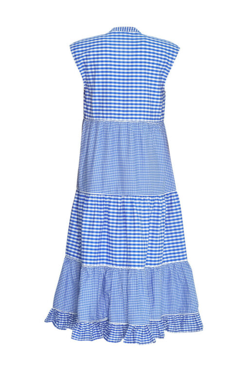 Gingham-Style-Midi-Dress