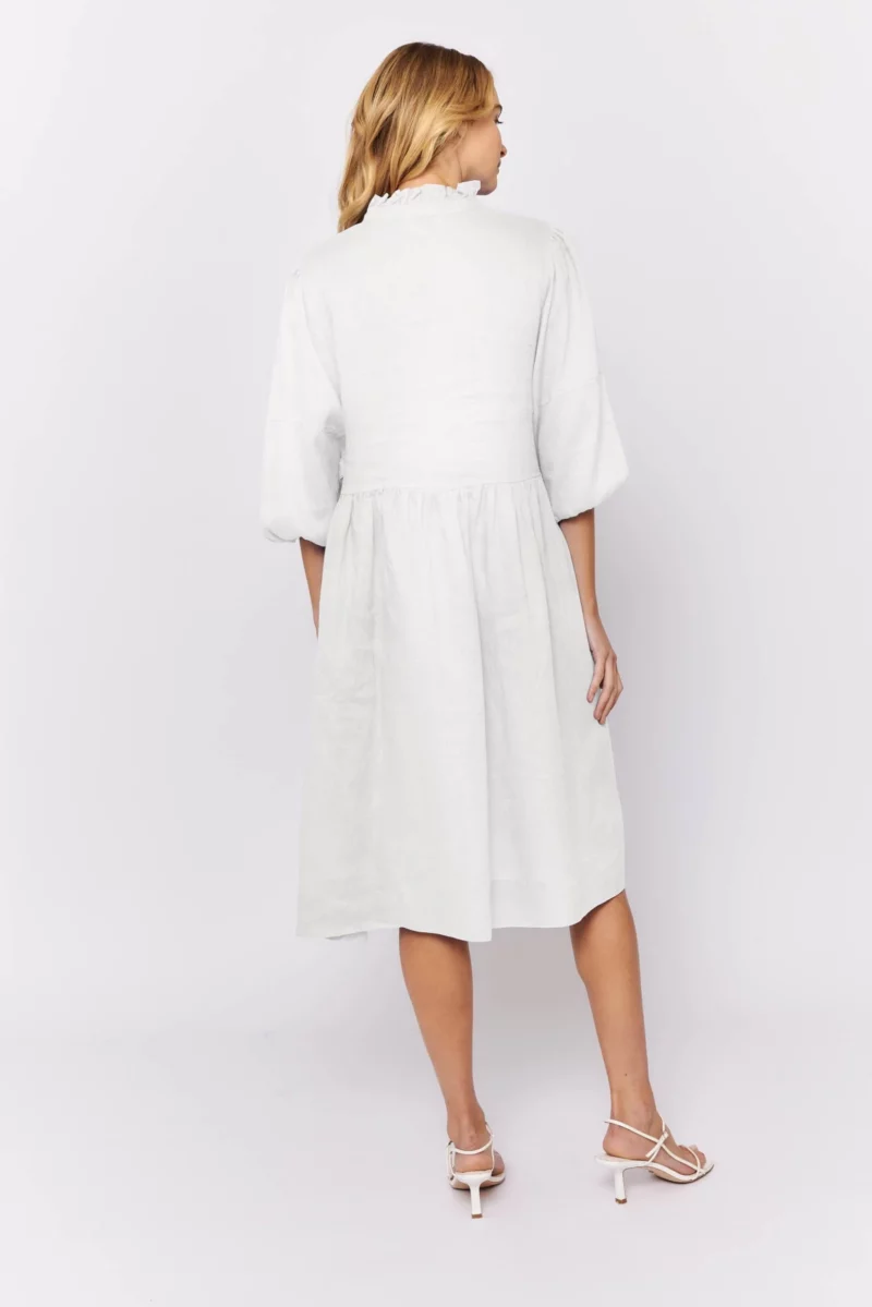 alessandra dresses lume dress in white linen 31220641660982 scaled