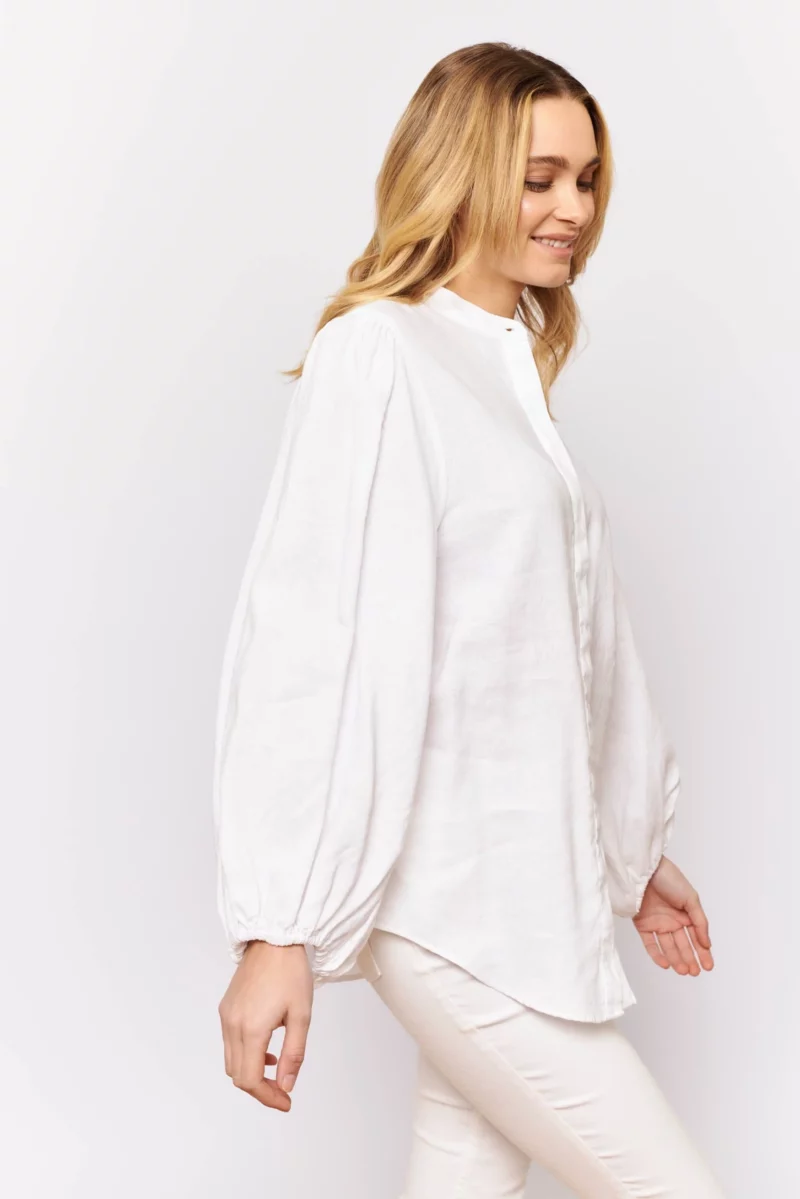 alessandra shirts charade shirt in white linen 31108639555638 scaled
