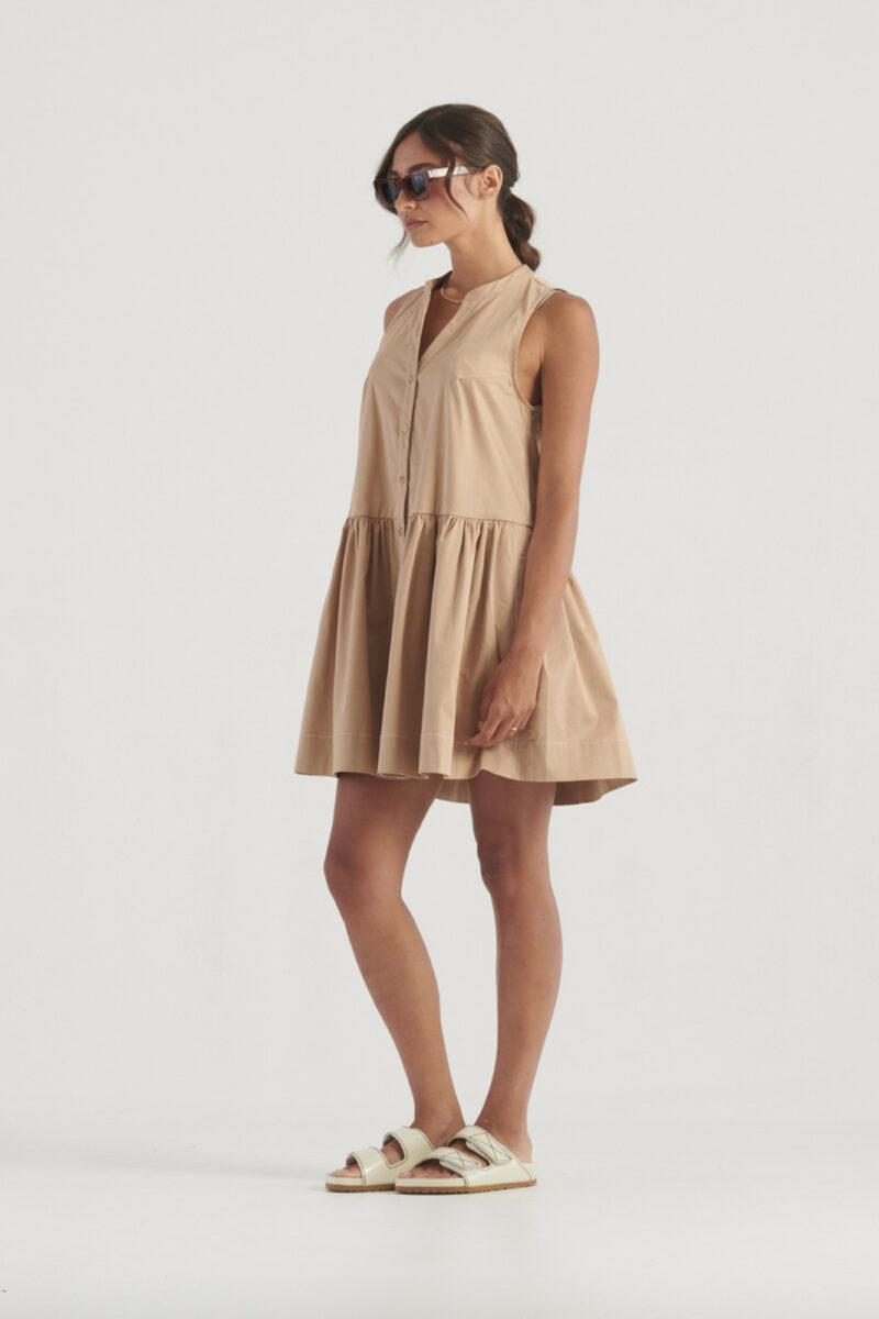 Elka Collective Emilia Dress Camel - Image 2