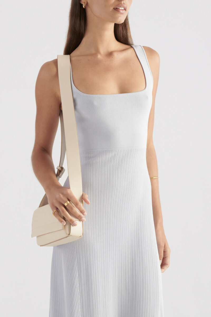 Elka Collective Morgan Knit Dress Ice Blue - Image 2