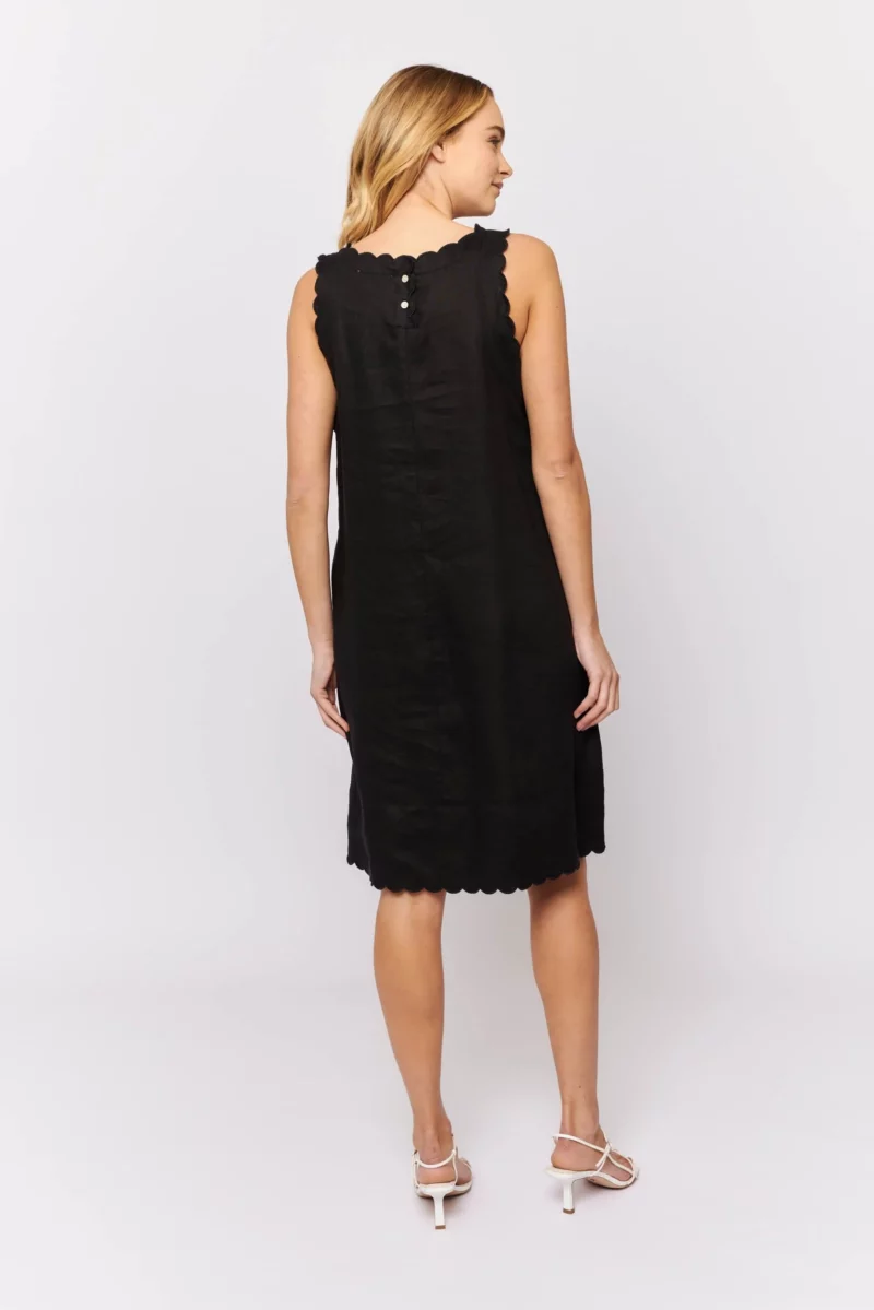 alessandra dresses twiggy dress in black linen 31264375472182 scaled