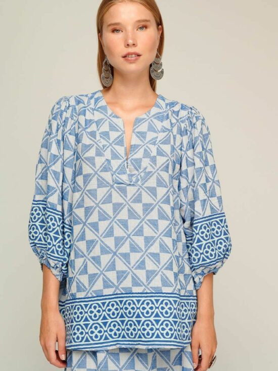 zakar blouse blue