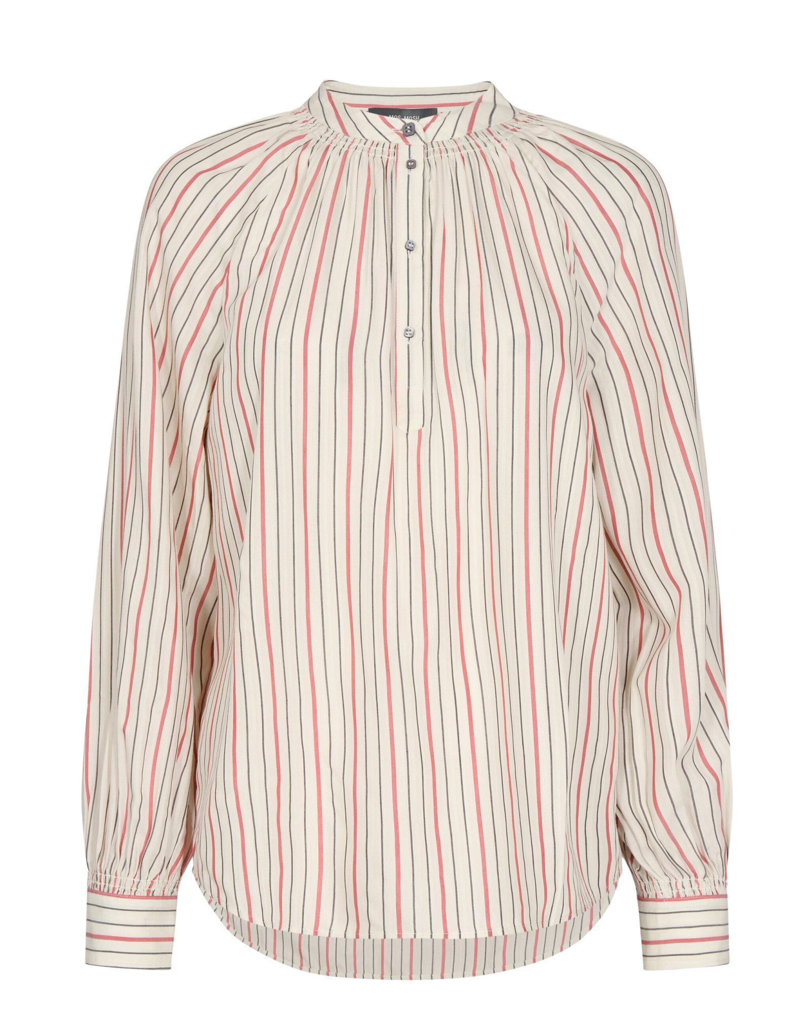 Qwin Lux Stripe Blouse Ecru