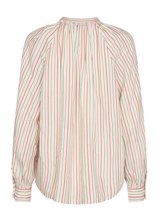 Qwin Lux Stripe Blouse Ecru