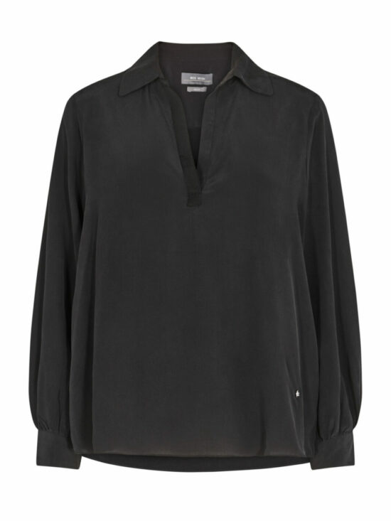 Mos Mosh Enfa Silk Blouse Black