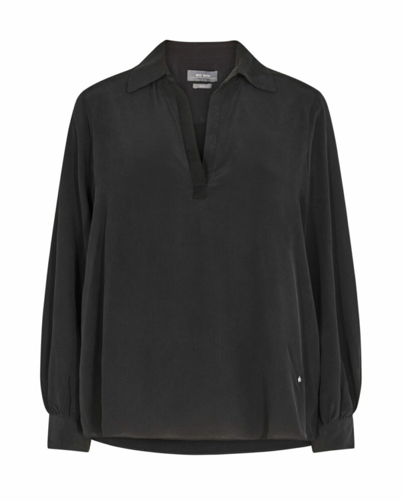 Mos Mosh Enfa Silk Blouse Black