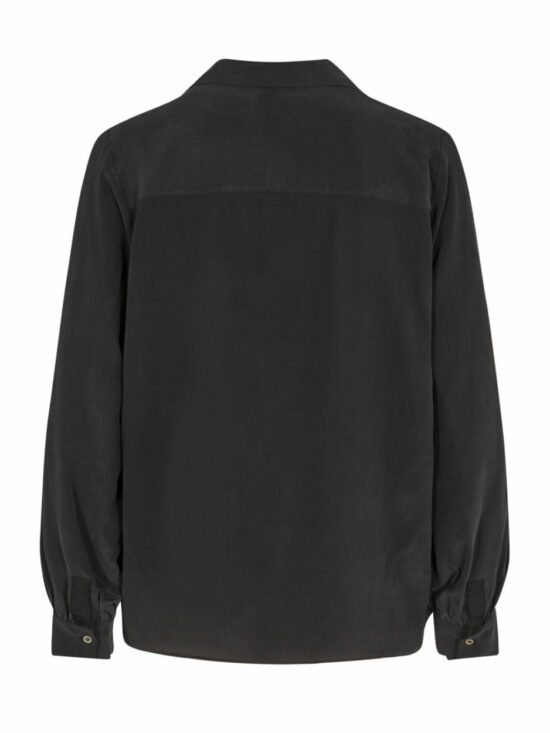 Enfa Silk Blouse Black