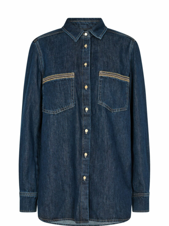 Jenner Flash Denim Shirt Dark Blue