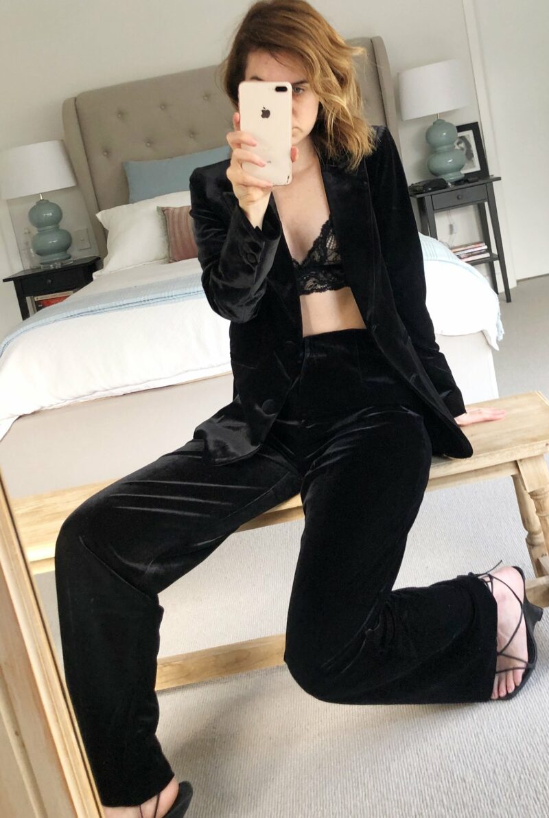 Kamare Surrey Velvet Pants Black - Image 2