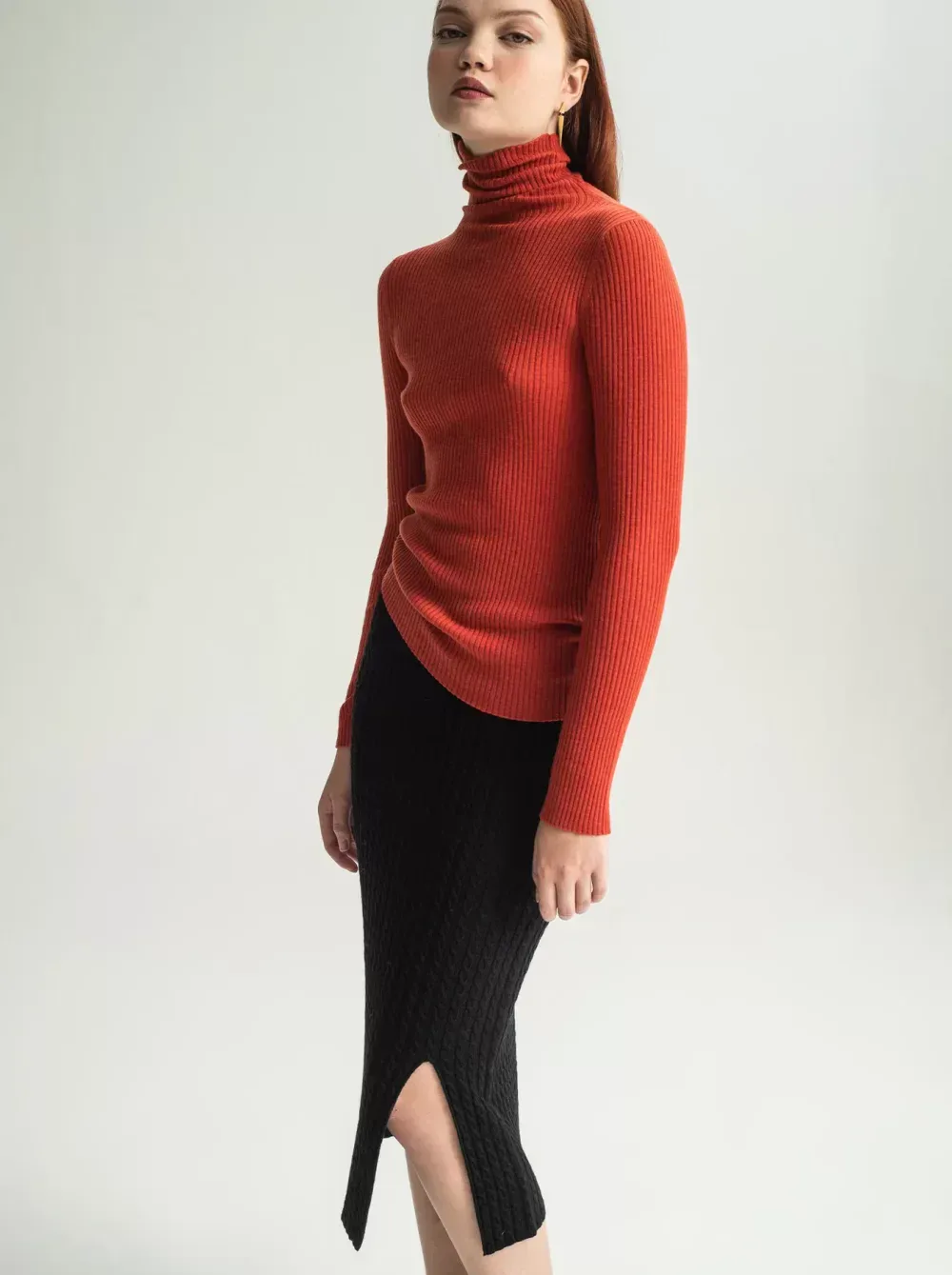 Aleger Cashmere Blend Rib Polo N.32
