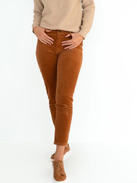 QUEEN CORD JEAN - CARAMEL