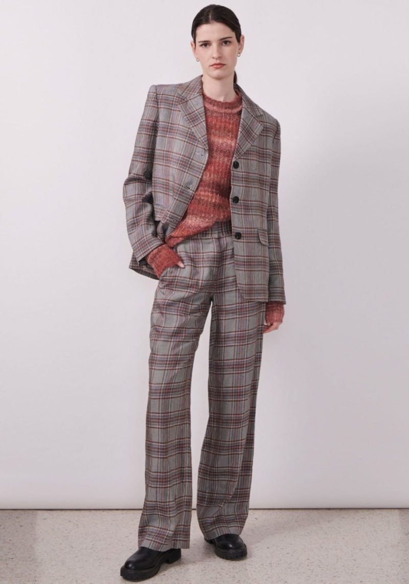 halcyon check jacket and pant