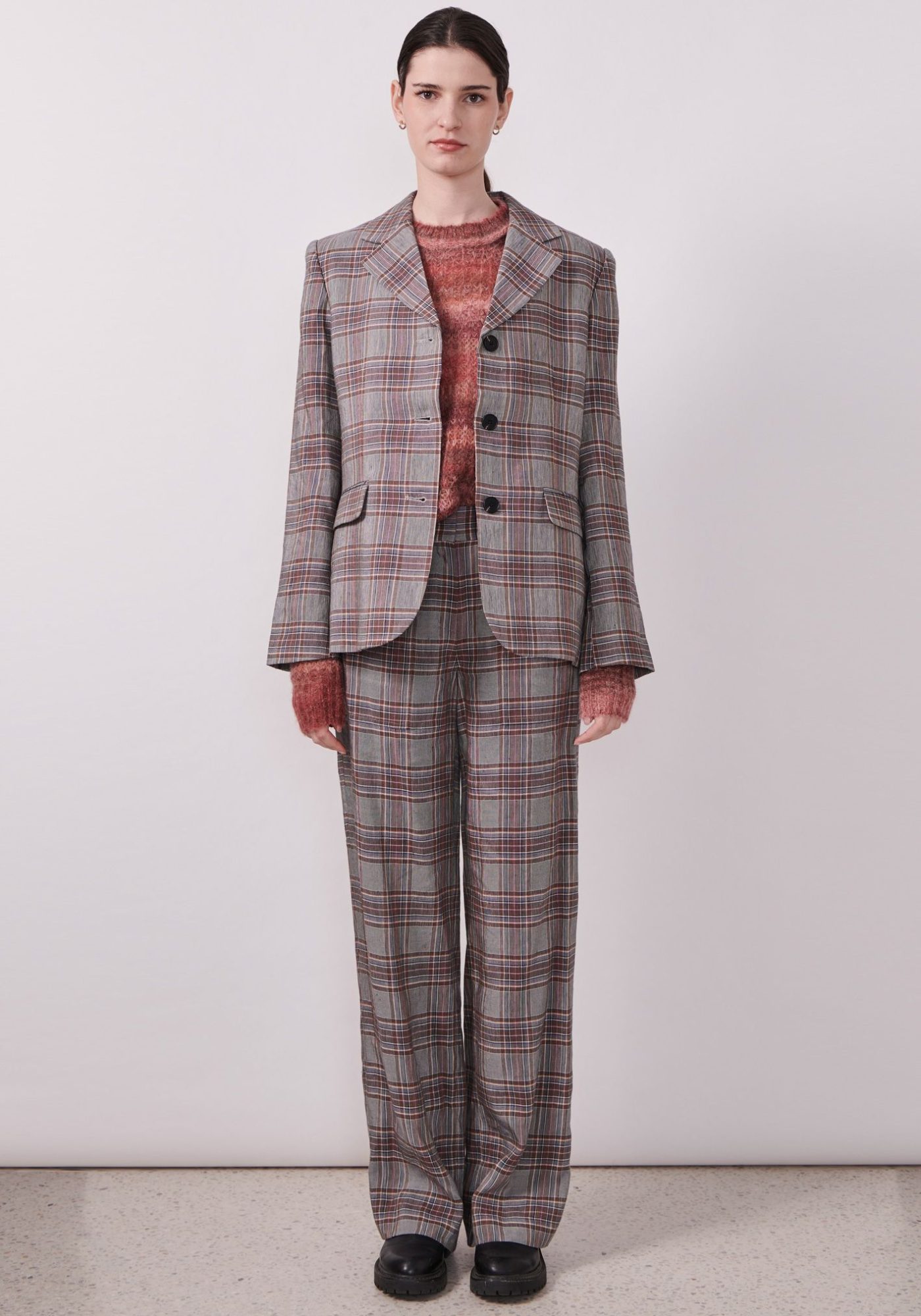 halcyon check jacket and pant