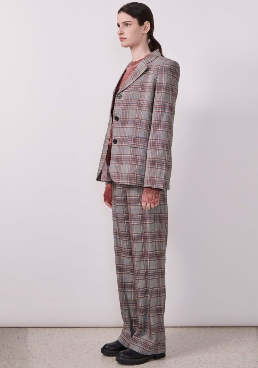 halcyon check jacket and pant