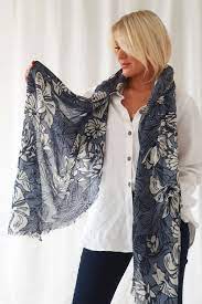 LILY SCARF BLUE
